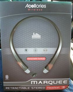 Retractable Bluetooth stereo headset