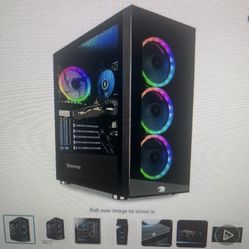 iBuyPower Gaming PC Set Up w/ keyboard, Mouse, Headset, Mic 