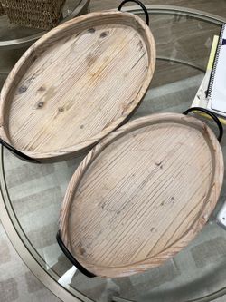 Wooden Coffee Table Trays