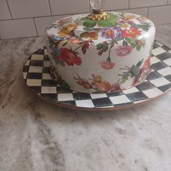 MACKENZIE CHILDS CAKE SERVER
