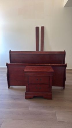 bed frame and dresser