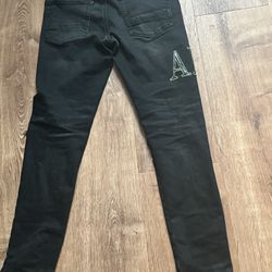 Black Varsity Amiri Jeans 