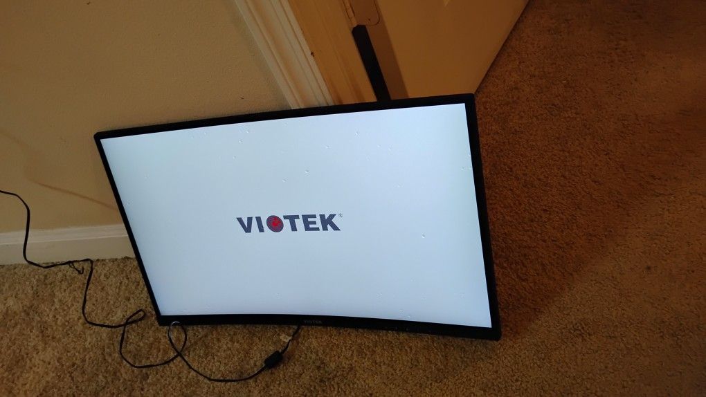 VIOTEK NB24CB 24" Curved Monitor, Bezel-less, 75Hz 1080P VGA HDMI VESA (No Stand

