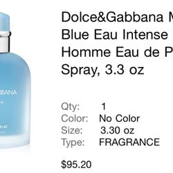 Men’s Dolce & Gabbana Light blue Cologne 