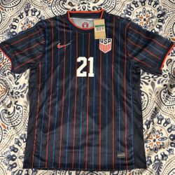 Tim Weah USA Away Jersey  #21