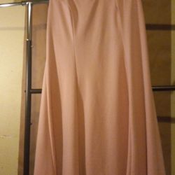 Romans Pink V-neck Sleeveless High Low Zip And Back Dress Very Pretty Size 14w Excellent Condition Only Worn Twice