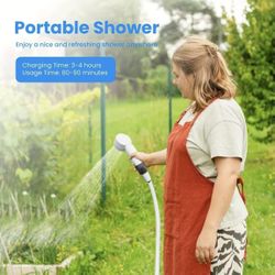 Portable Shower Pump High-pressure Pump Rechargeable Shower For Camping, Hiking - ETC