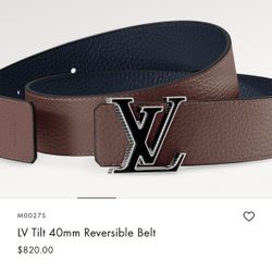 Louis Vuitton Reversible Belt