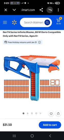 Nerf N Series Infinite Blaster with 80 Darts