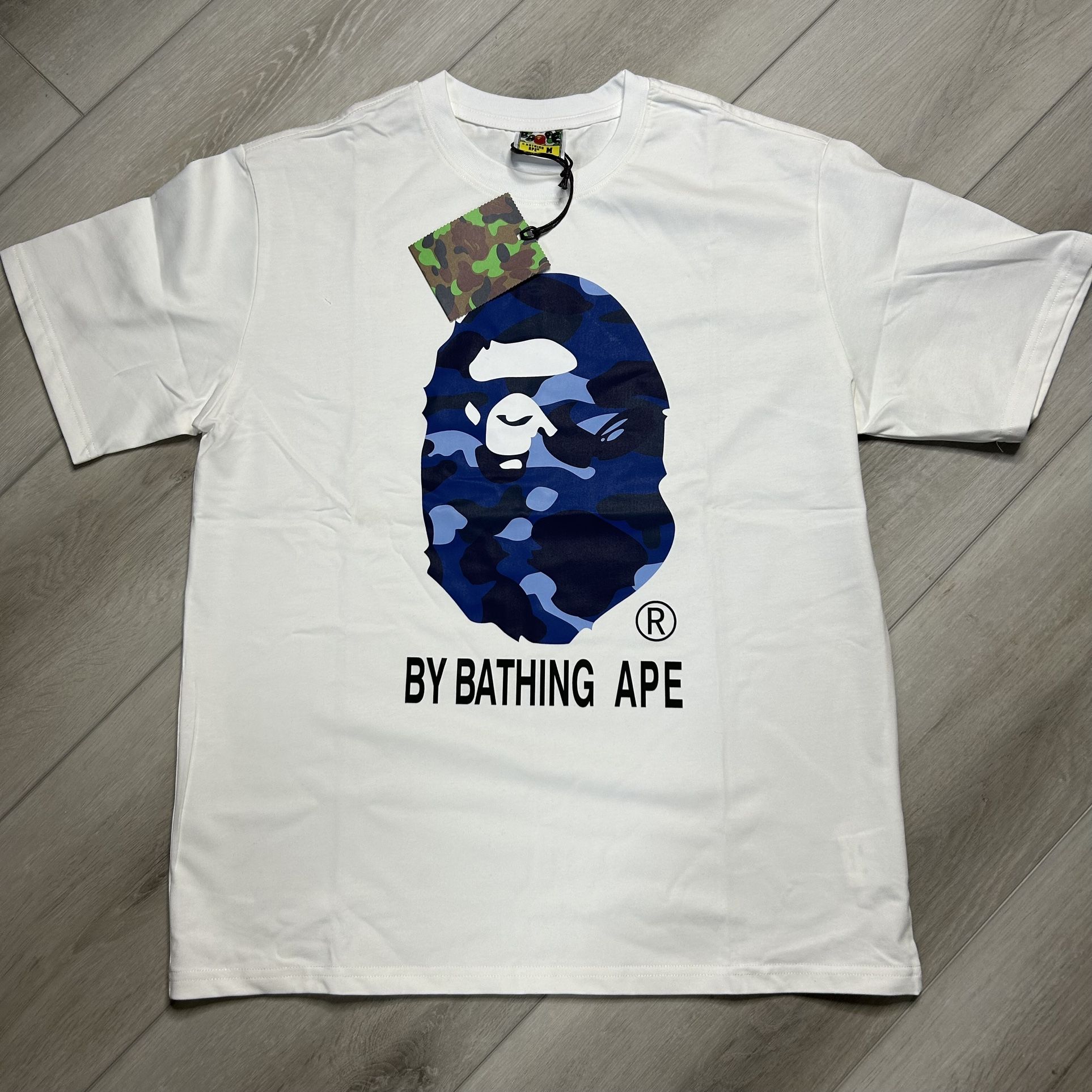 Bape Shirt Blue Camo