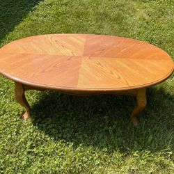 Oval Hickory Coffee Table 