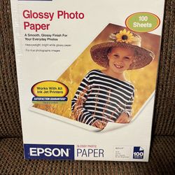 Epson Glossy Photo Paper / 100 Sheets Each / Unopened Packages