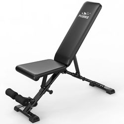 FLYBIRD Weight Bench Adjustable Strength Training Bench With Compact Fast Folding Design