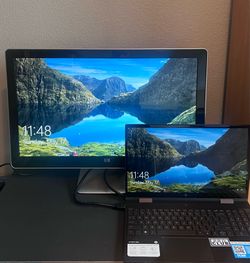 Hewlett Packard Widescreen HP 2509m LCD 25” Color Monitor Works Perfectly Great Picture!