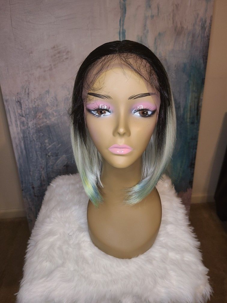 14" Deep Part Bob Wig