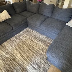 Living Spaces: 3 Piece Sectional Couch