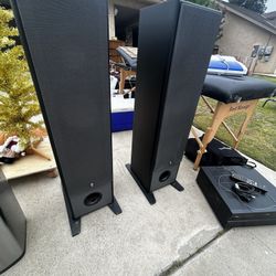 Two speakers and receiver 