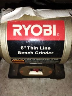 Ryobi 6" Thin Line Bench Grinder BGH615