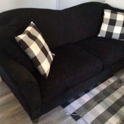 Black Lazy Boy Contemporary Couch 
