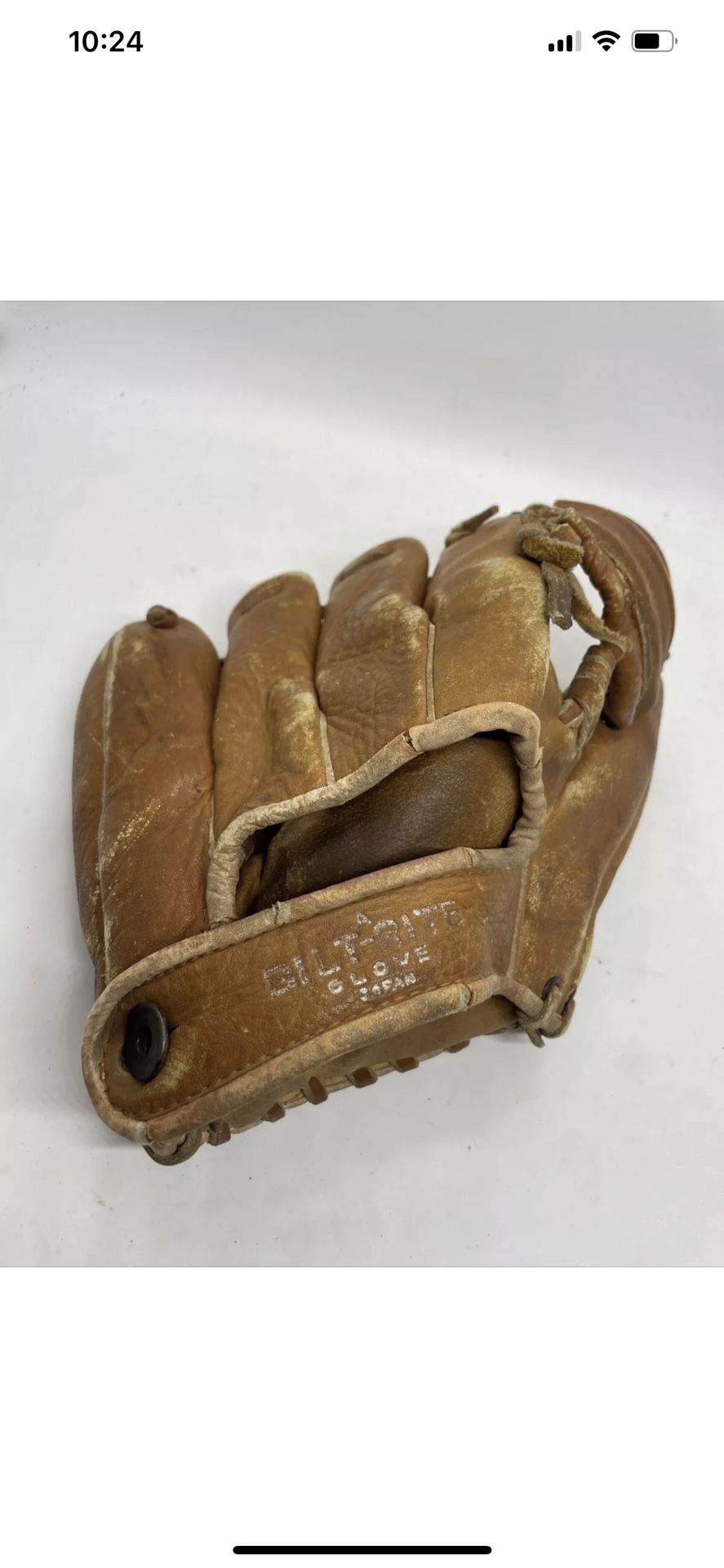 Vintage Bilt-Rite 143 Olympic OL66 Leather Baseball/Softball Glove Japan