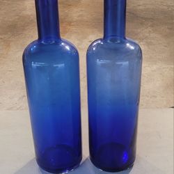 Large Colbot  Blue  Bottles