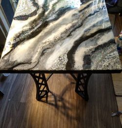 Artistic Hand Painted Table