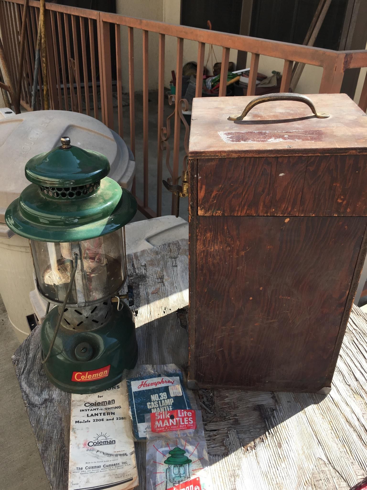 Antique Coleman kerosene lantern