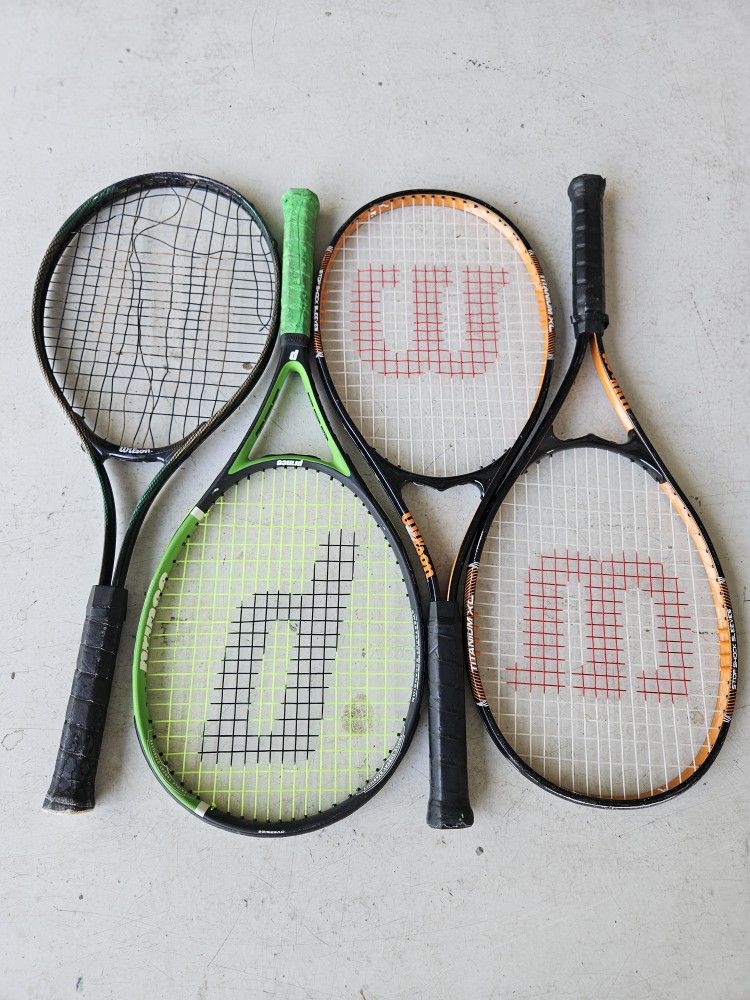 Tennis Rackets (Wilson, Prince)