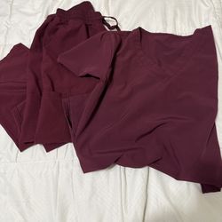 Burgundy Scrubs