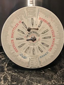 Rare antique store display Sewing needles bobbins and shuttles