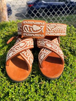 Huarache con cinto piteado