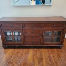Solid Wood Credenza/Entertainment 