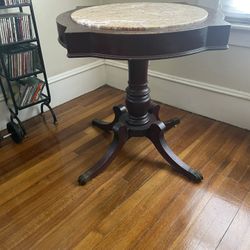 Vintage Marble Center Top Table 