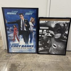 Framed movie posters