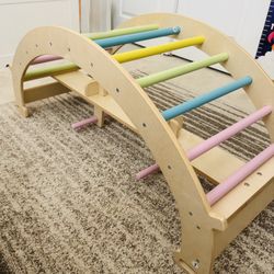 Wooden Montessori Climbing Rocker / Arch