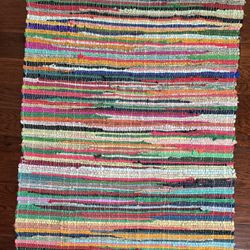 Large Bohemian Recycled Rug 69 by 43 just $20 xox