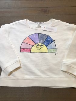 NEW 18-24m Gymboree cream rainbow sweatshirt - $13!!