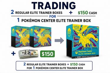 Trading for Ascended Hero ETB Pokemon Center