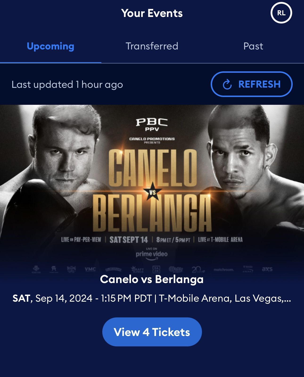 CANELO TICKETS 