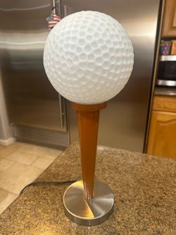 Novelty Golf Ball on a Tee Lamp