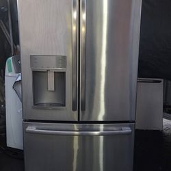 Ge Profile French Doors Refrigerator Stainless Steel Cabinet Deep Warranty Financing With Snap If You Qualify 