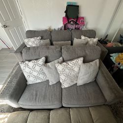Grey Love Couches 