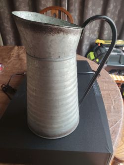 Metal decorative pitcher