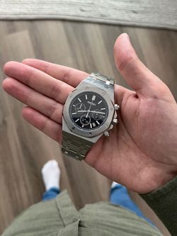 Custom Black Chronograph Watch