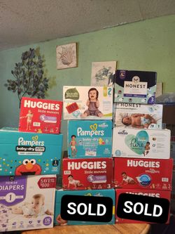 Diapers /$25 Each (Cada Caja)