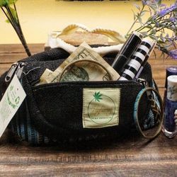 Black Hemp Fanny Pack $30