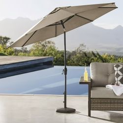 Member’s Mark Premium 10’ Sunbrella Market Umbrella  (Shale)