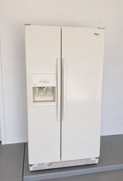 White/Almond Whirlpool Refrigerator