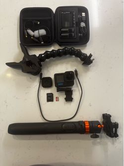 GoPro Hero 13 Black + Ultra Wide Lens Mod + Tripods, Flex Clamp & Mount Kit