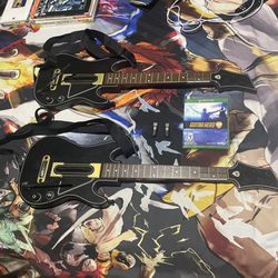 Guitar Hero Live Bundle 2 Guitars , 2 Dongles ,guitar Hero Live Game Works Perfect 